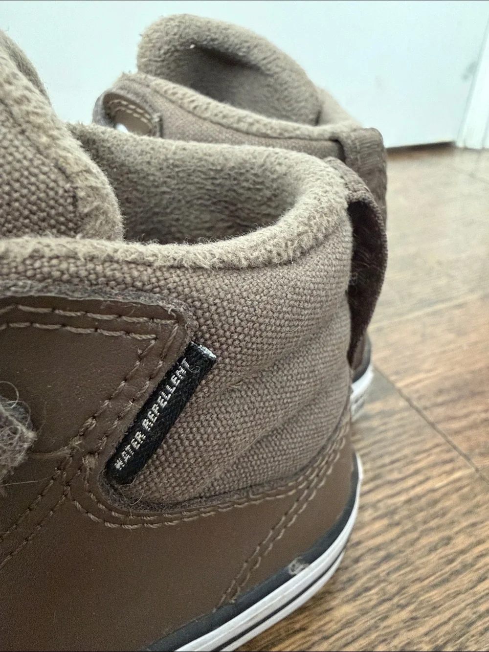 Toddler Converse All Star Brown High-Top Velcro Sneakers